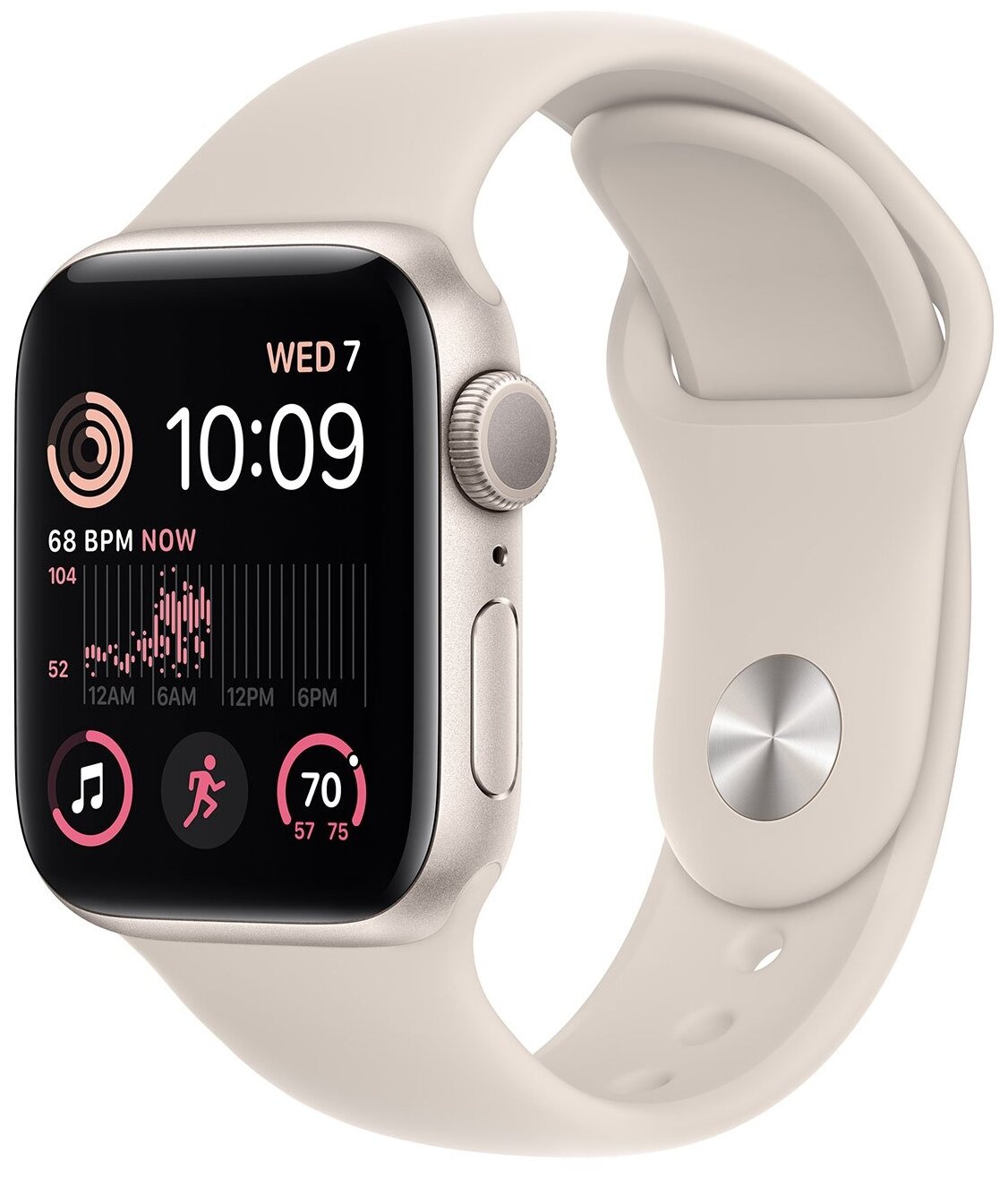 Смарт-часы Apple Watch SE 40mm Starlight Alum./Sport M/L (MNT63)