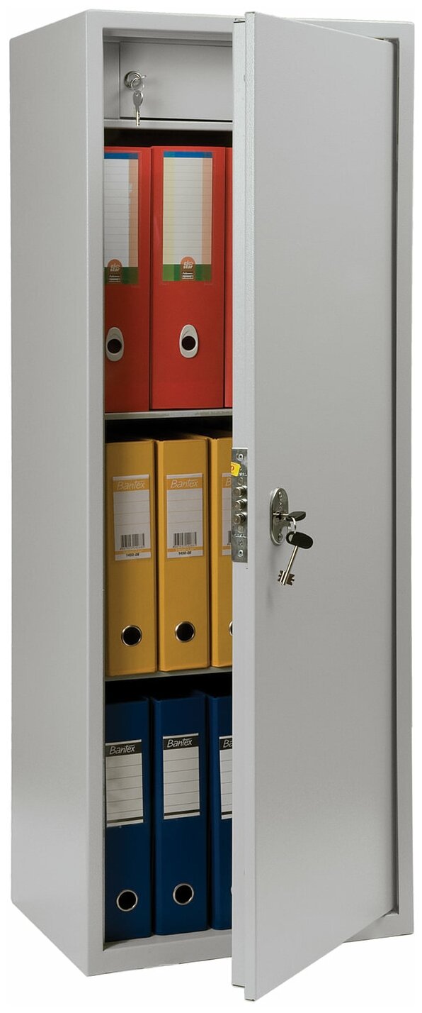 Шкаф металлический для документов AIKO "SL-125Т" светло-серый, 1252х460х340 мм, 28 кг - фотография № 1