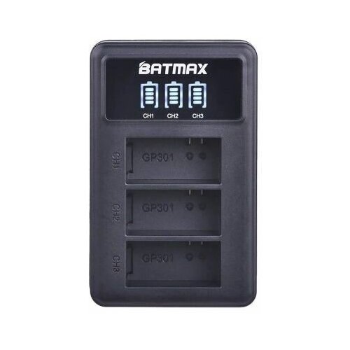 Зарядная станция Batmax на 3 АКБ для GoPro 3/3+ Black/Silver/White