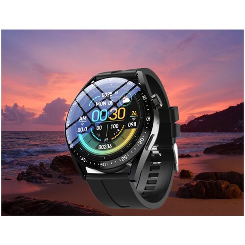 Smart Watch WY22 PRO | NEW 2023 | SUPER AMOLED | 1.32 OLED | с NFC , Bluetooth и голосовым помощником | Круглые | Черные | Тренировка | Вызов-Ответ |