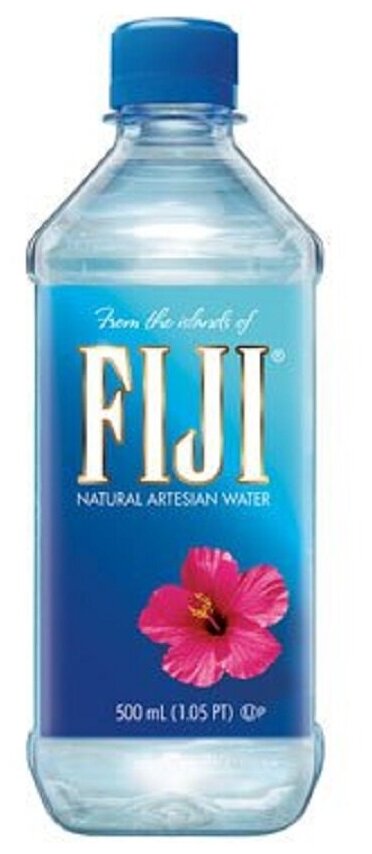 Вода питьевая, артезианская, негазированная "FIJI" 0,50л, ПЭТ, 1шт