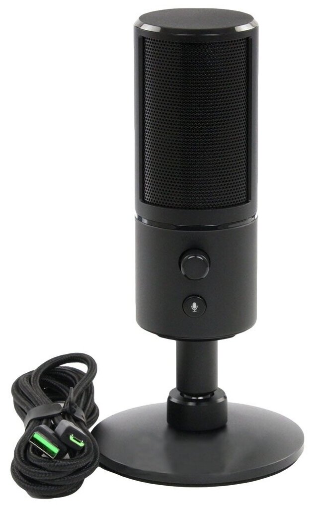 Микрофон проводной Razer Seiren X, разъем: mini jack 3.5 mm, classic black - фотография № 11