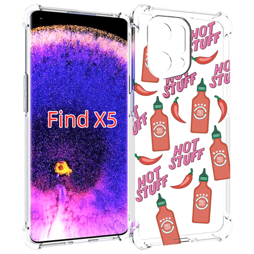 Чехол MyPads острые-перчики для Oppo Find X5 задняя-панель-накладка-бампер чехол mypads острые перчики для oppo realme 2 задняя панель накладка бампер