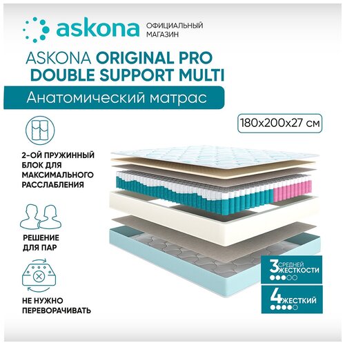 Матрас анатомический ASKONA (аскона) Original Pro Double Support Multi 140х200