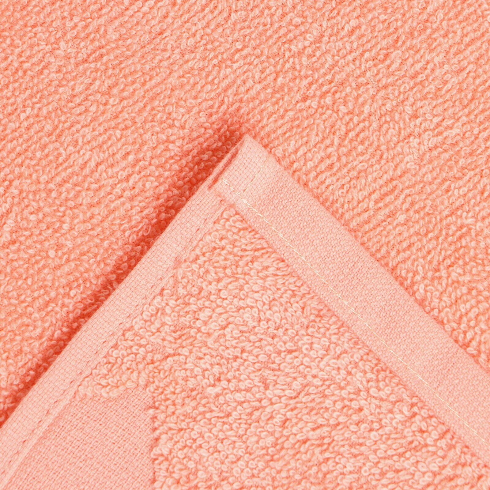 Полотенце махровое Baldric 50Х90см, цвет персиковый, 360г/м2, 100% хлопок - фотография № 4