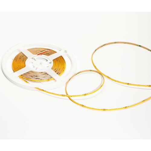 Светодиодная лента Svetolog LUX COB, 5мм, 480Led, 24В, 8Вт/м, 800Лм/м, IP33, Насыщенный теплый белый, 10 метров