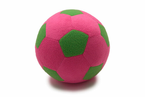 Мягкая игрушка Magic Bear Toys Мяч цвет розовый/светло-зеленый диаметр 23 см