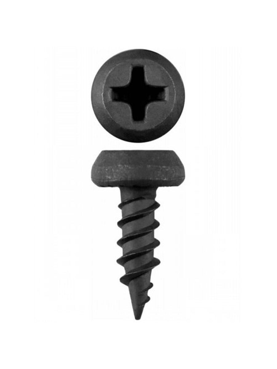 Саморез по металлу клоп острый наконечник 35х11 черный 150 шт.