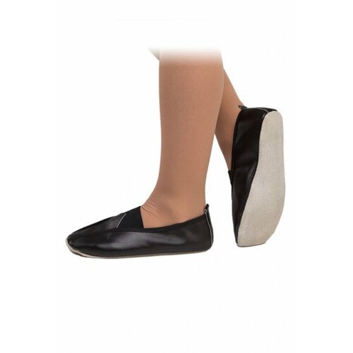 Чешки САМАРСКИЕ, для танцев, натуральная кожа, размер 17, черный