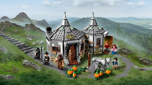 Конструктор Гарри Поттер Хижина Хагрида: Спасение Клювокрыла/Аналог Lego Harry Potter 520 деталей