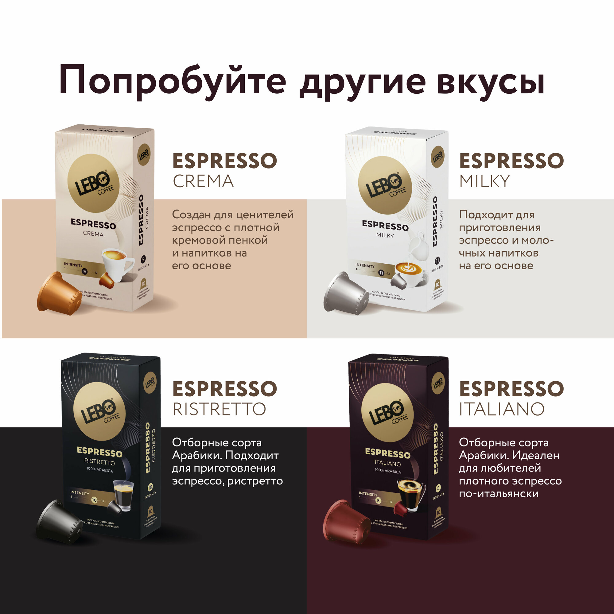 Кофе в капсулах Lebo Espresso Milk, 55 г - фото №7