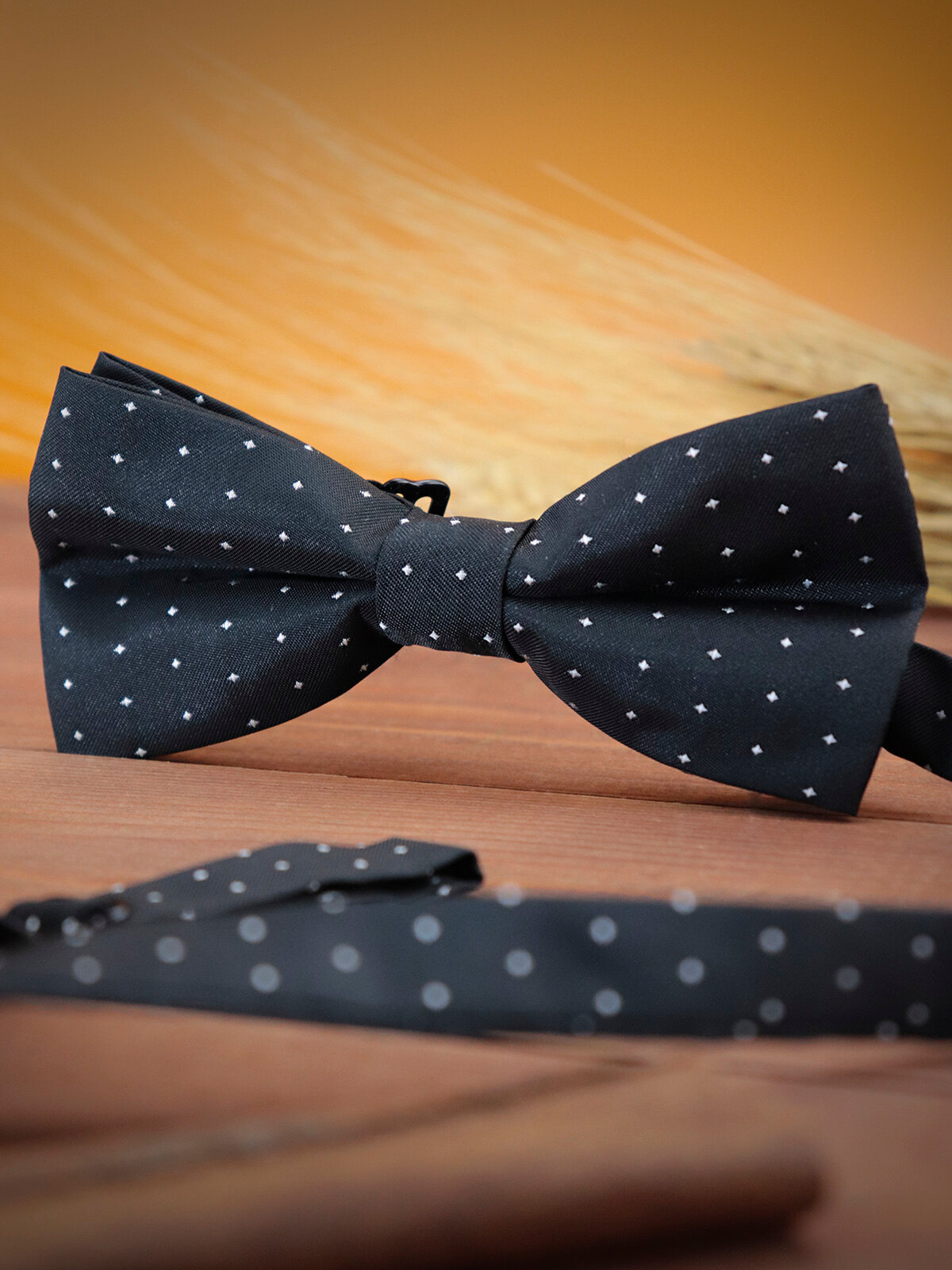 Бабочка 2beMan, черный/белый — фото 1