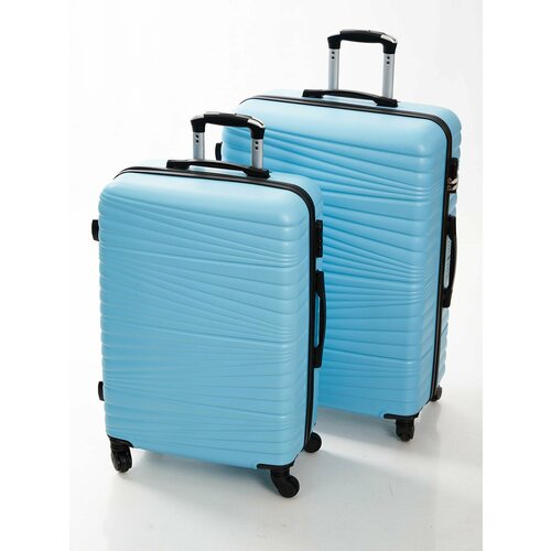 Комплект чемоданов Feybaul 31684, 2 шт., 90 л, размер S, голубой