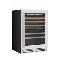 Винный шкаф Vinicole VI60DT, встраиваемый. Двухзонный, мультитемпературный компрессорный холодильник