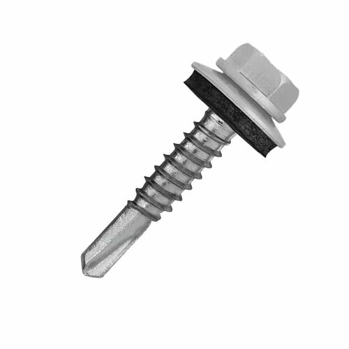 Саморез кровельный STALMAX LSR-M 5,5х25 (RAL 7004) сверло №3 для металлической обрешетки с EPDM шайбой оцинкованная сталь (уп. 250 шт)