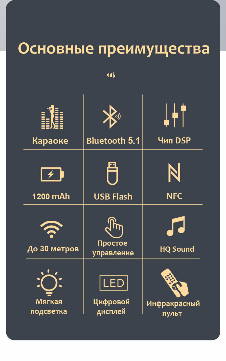 Адаптер Bluetooth Трансмиттер / Ресивер (Приемник / Передатчик аудио) FM, AUX, RCA, MicroSD, USB, 6.3 jack. TUBON M9 Pro — фото 1