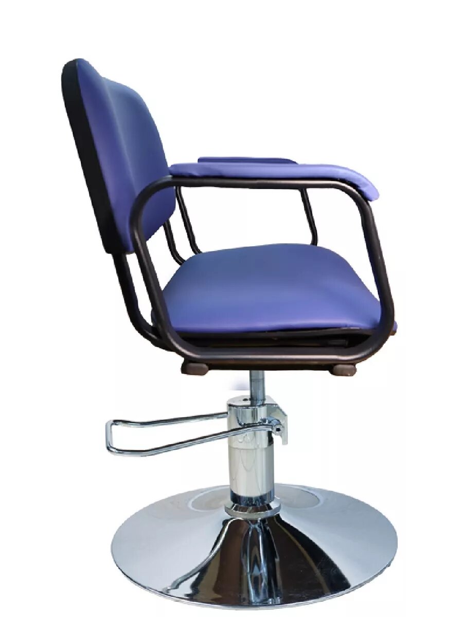 Кресло парикмахерское Kontakt диск синий — фото 1