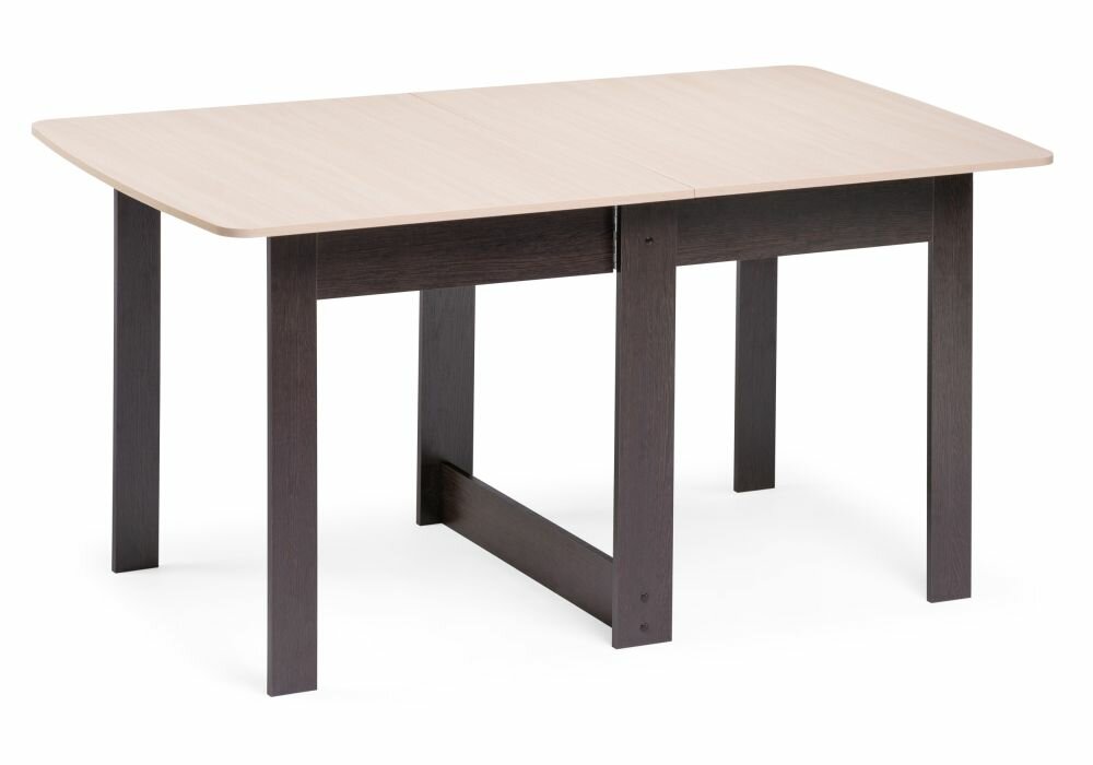 Стол СтК4 woodville коричневый, дерево, прямоугольная столешница, ножки