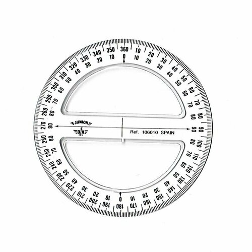 Транспортир Domingo Ferrer 360 10см 106010 200₽