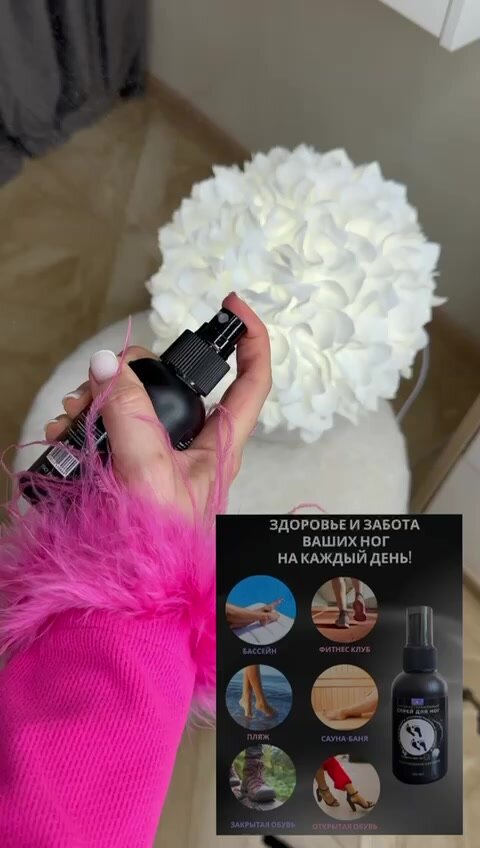 Спрей дезодорант против грибка и запаха для ног и обуви — фото 1
