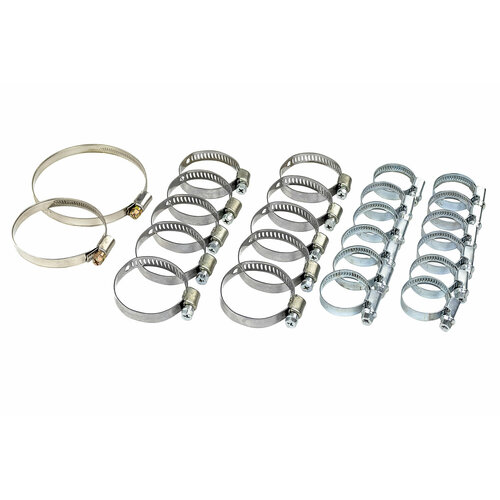 Комплект винтовых червячных хомутов патрубков двигателя на 8 кл ВАЗ 2108-21099 2113-2115 1139₽