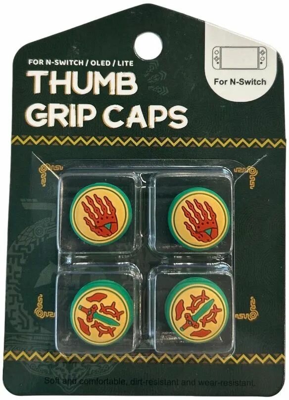 Силиконовые накладки New Thumb Grips (Zelda Hand/Sword) для Nintendo Switch Joy-Con (GNS-855/011)