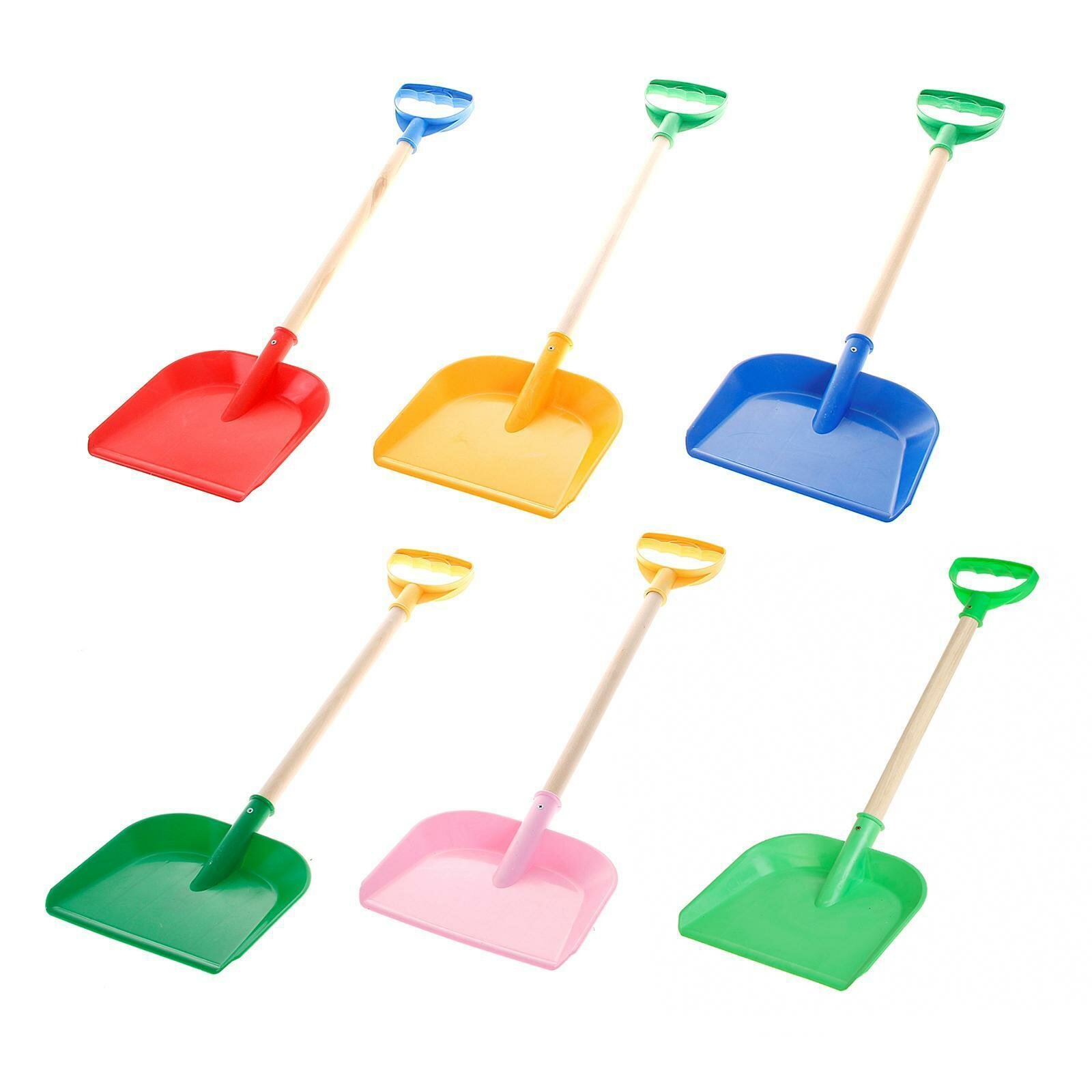 Лопатка пластмассовая с деревянной ручкой Винтер от 1 года цвет микс