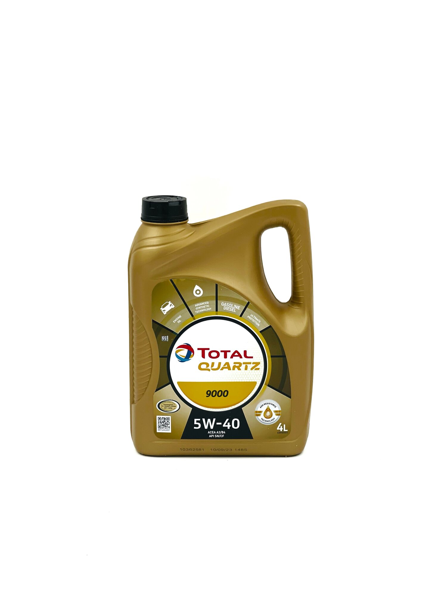 Масло моторное Total QUARTZ 9000 NFC 5w-40, синтетическое 4 литра