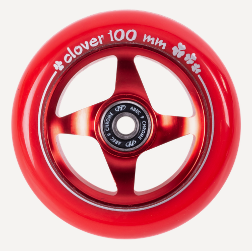 Изображение товара Колесо для трюкового самоката Tech Team TT 100 мм. Clover Red
