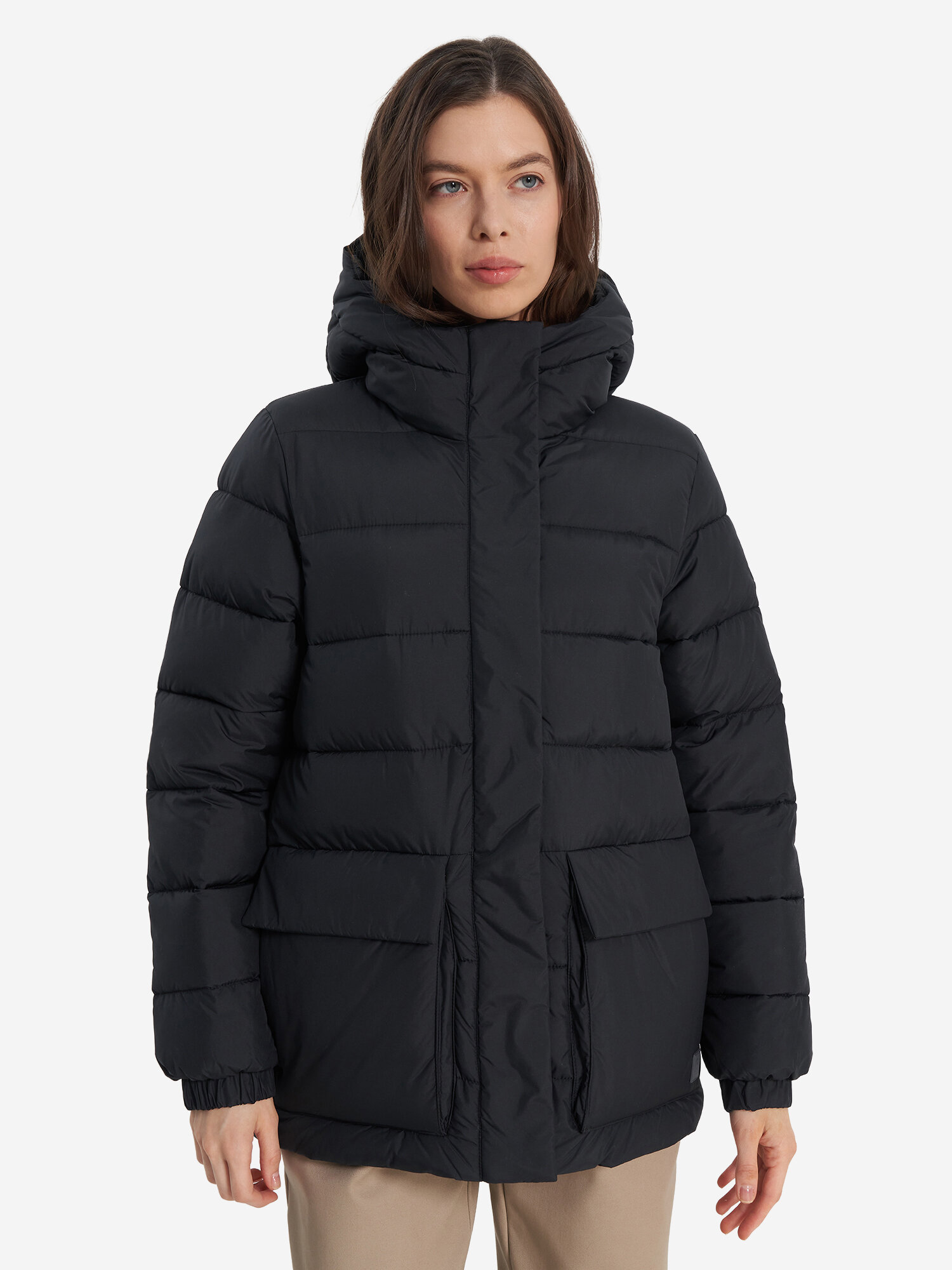 Пуховик OUTVENTURE, размер 54-56, черный — фото 1