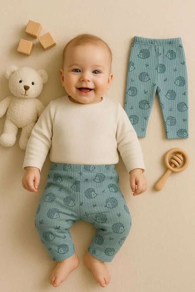 Ползунки MARK FORMELLE размер 74/48 зеленый бирюзовый