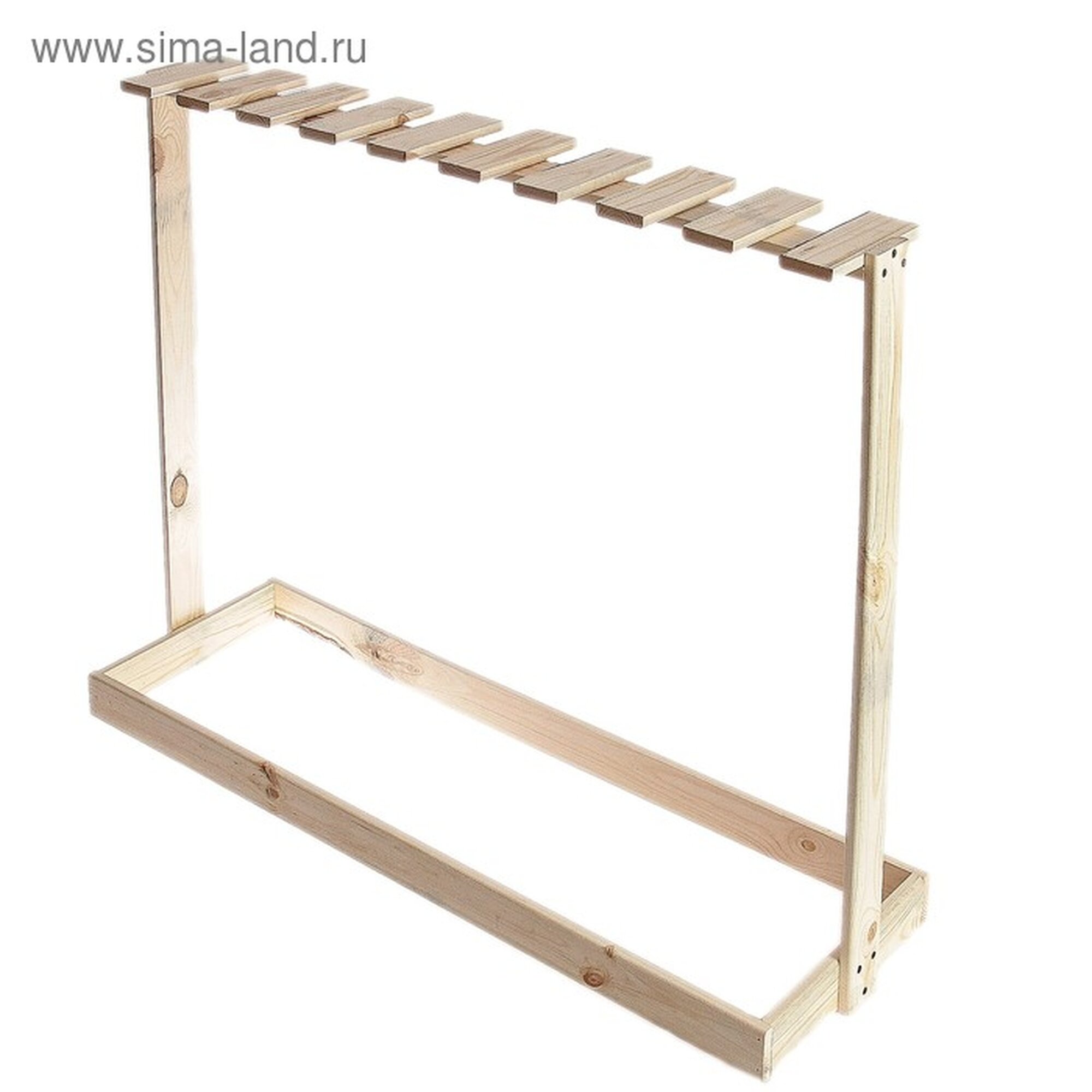 Держатель для садового инвентаря напольный под 18 инструментов Greengo