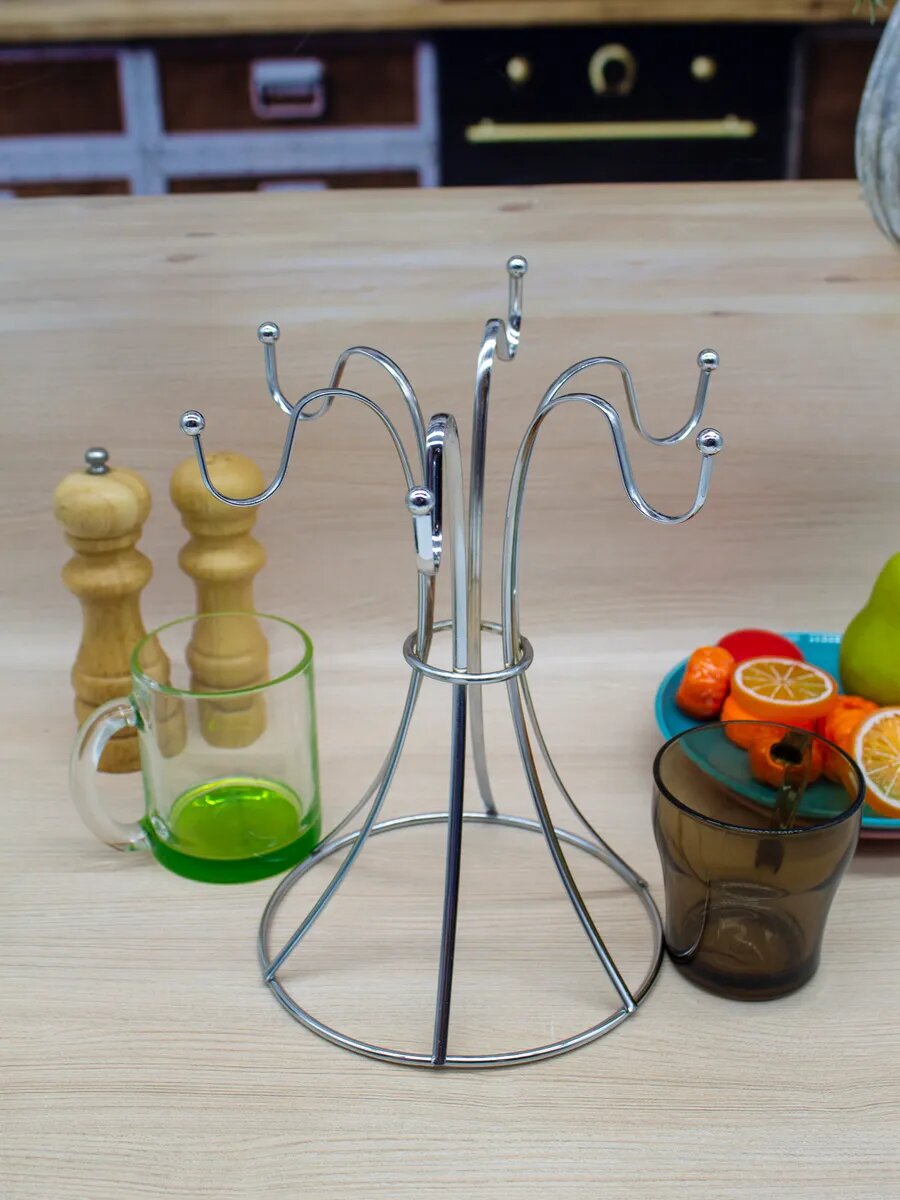 Сушилка для чашек и стаканов (серебрянный) — фото 1