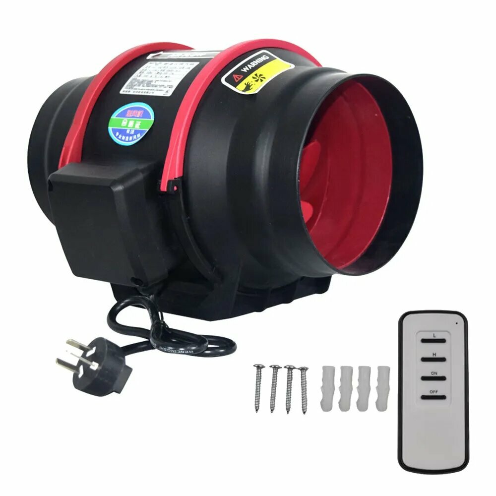 Прочная конструкция из АБС-пластика Канальный вентилятор с высокой эффективностью Высокоскоростной Рядный