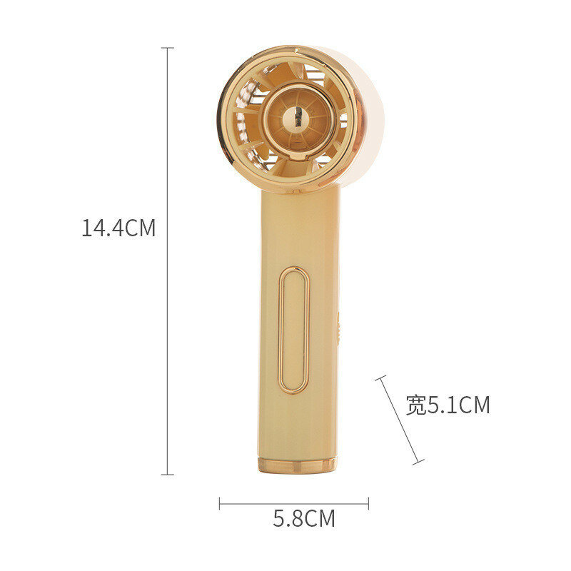 Ручной турбовентилятор без лопастей mu032 со встроенным аккумулятором и 2 скоростями желтый