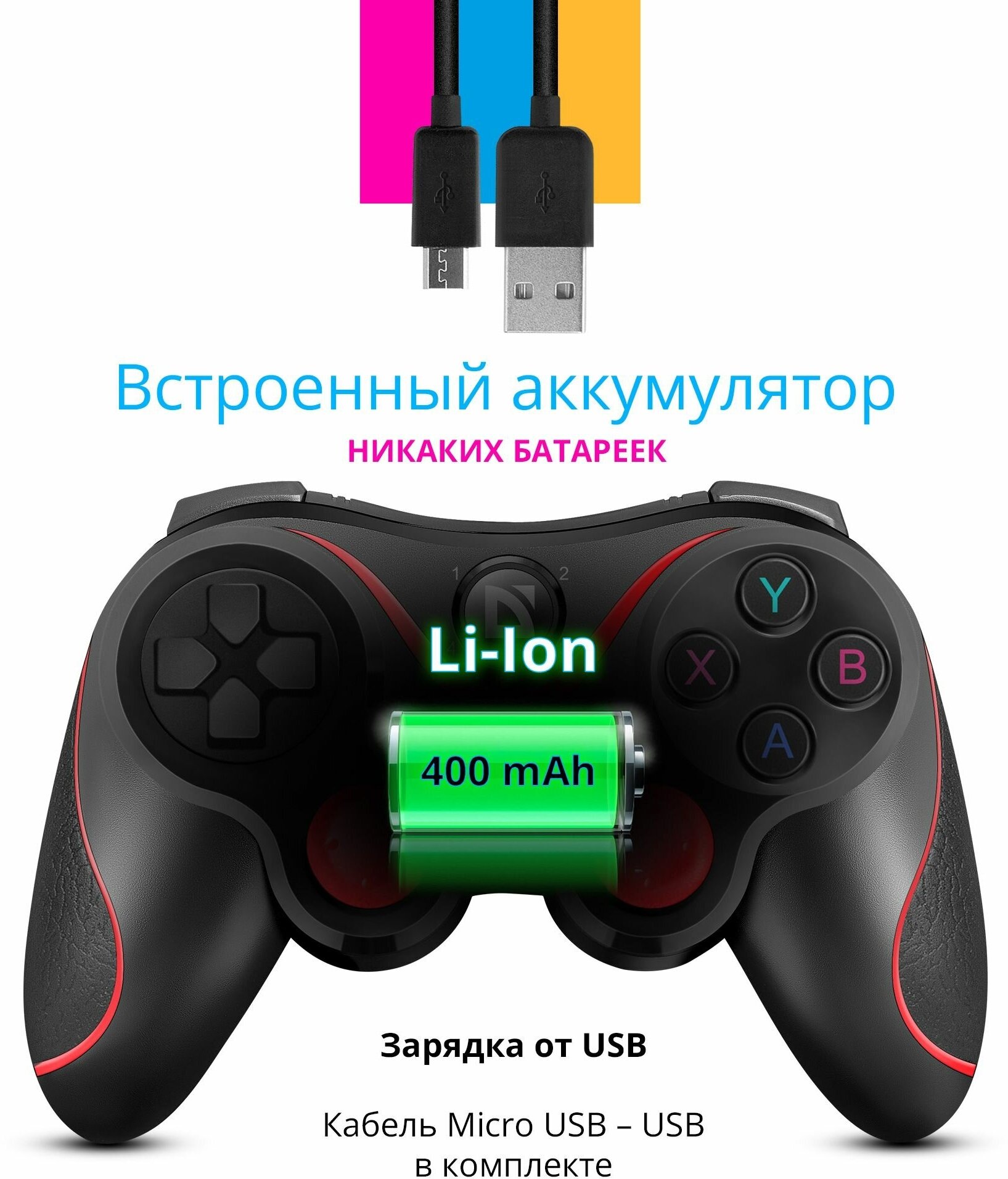 Беспроводной геймпад для Android Gaming контроллер, проводной джойстик для ПК, PS3, Windows, IOS, TV