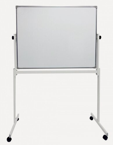 Изображение товара Доска поворотная магнитно-маркерная boardSYS 90х120 EcoLite магнитно-маркерная, на ножках, двухсторонняя, металлический профиль