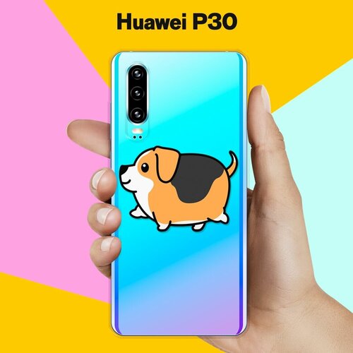 Силиконовый чехол Толстый Бигль на Huawei P30 силиконовый чехол толстый бигль на huawei p smart 2019