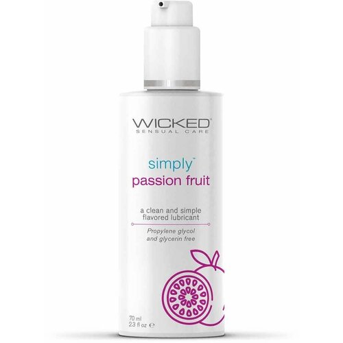 Гель-лубрикант со вкусом маракуйи Wicked Simply AQUA PASSION FRUIT 70 мл