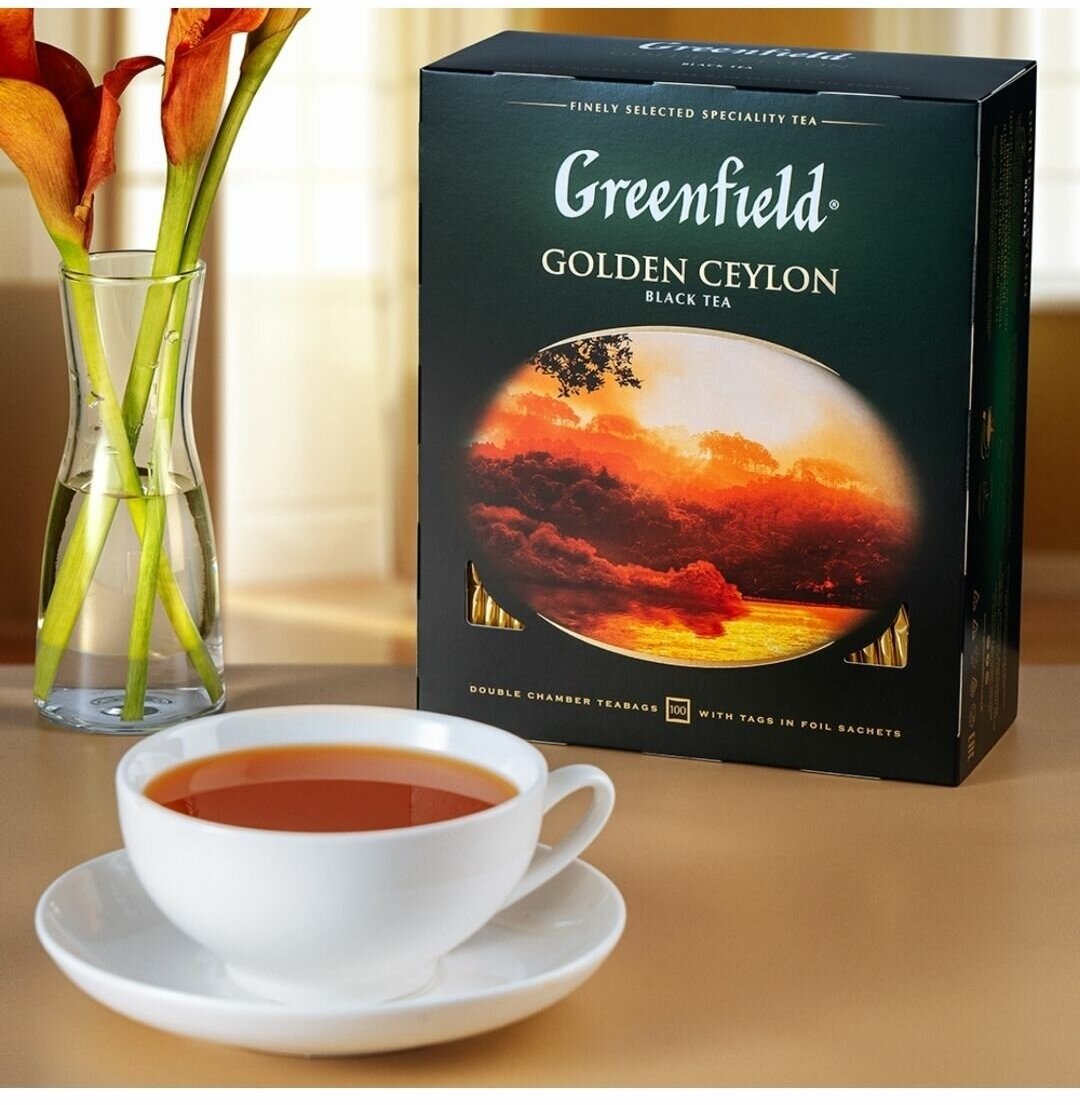 Чай черный Greenfield Golden Ceylon в пакетиках, 100 пак. - фотография № 18