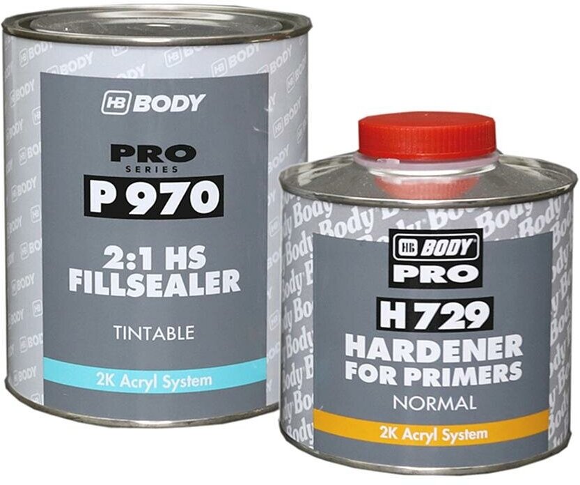 Грунт-наполнитель Body P970 HS FillSealer бесцветный 1 л. с отвердителем 0,5 л.