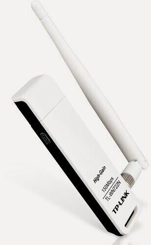 Изображение товара Сетевая карта TP-LINK TL-WN722N Wi-Fi 150Mbps 802.11g/n, USB 2.0, внешняя антенна