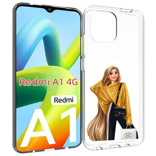 Чехол MyPads модная-рапунсель женский для Xiaomi Redmi A1 задняя-панель-накладка-бампер