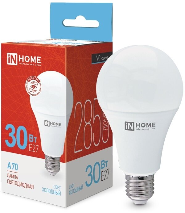 Лампа светодиодная ILED-HP-PRO 30Вт 230В Е27 6500К 2850Лм IN HOME - фотография № 18