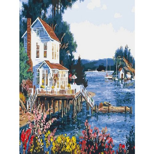 Картина по номерам Пляжный домик 40х50 см Hobby Home картина по номерам пляжный домик 40х50 см