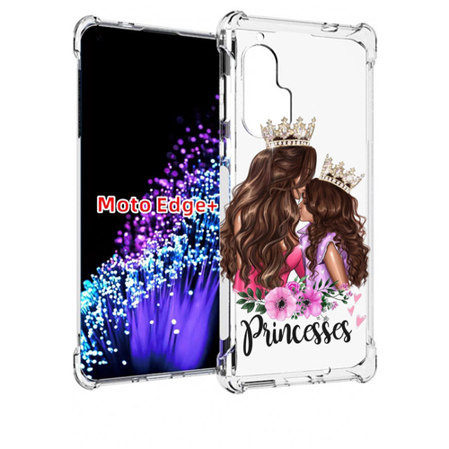 Чехол MyPads Принцессы женский для Motorola Edge+ Plus задняя-панель-накладка-бампер