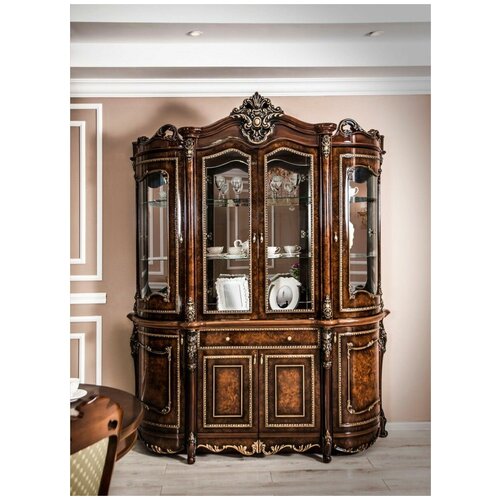 Сервант Джоконда 4-ств корень дуба глянец