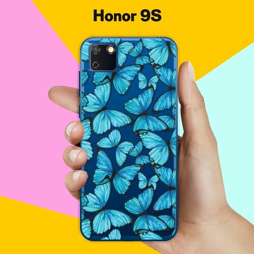 Силиконовый чехол Бабочки на Honor 9S силиконовый чехол волна на honor 9s