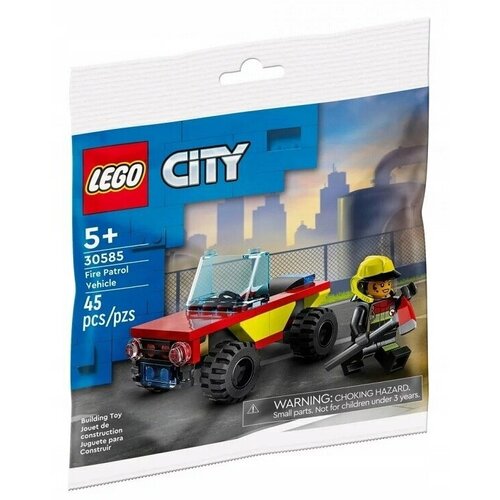 Конструктор Lego 30585 Автомобиль пожарной охраны, 45 дет. lego city 4 автомобиль для дорожных работ