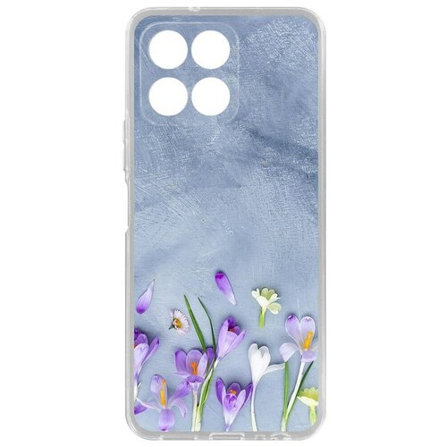 Чехол-накладка Krutoff Clear Case Цветочное настроение для Honor X6
